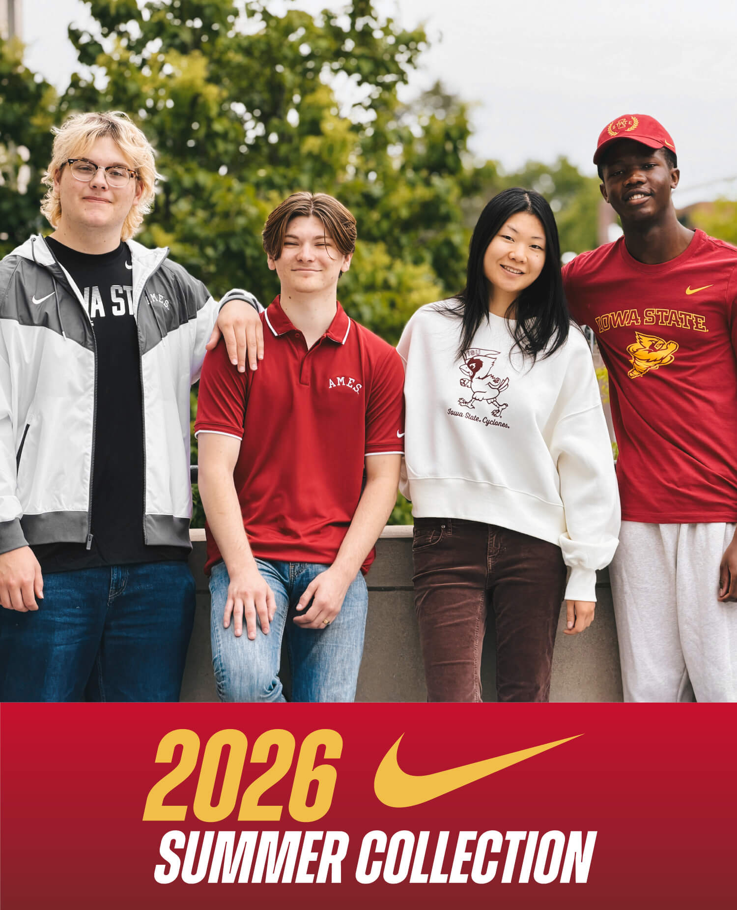 Cyclones wearing the Summer 2026 Nike Iowa State Collection